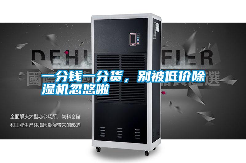 一分錢一分貨，別被低價除濕機忽悠啦