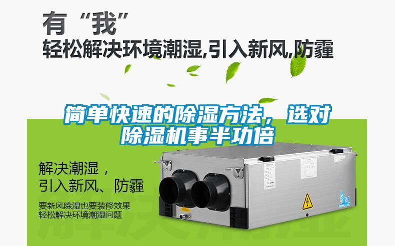 簡單快速的除濕方法，選對除濕機事半功倍