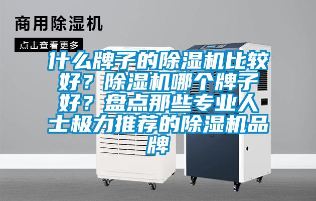 什么牌子的除濕機比較好？除濕機哪個牌子好？盤點那些專業人士極力推薦的除濕機品牌