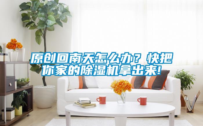 原創(chuàng)回南天怎么辦?快把你家的除濕機(jī)拿出來(lái)!