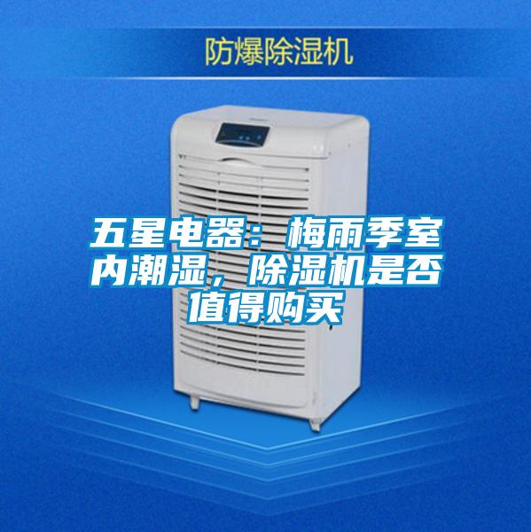 五星電器：梅雨季室內潮濕，除濕機是否值得購買