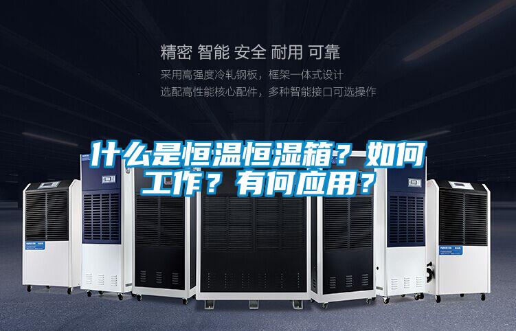 什么是恒溫恒濕箱?如何工作?有何應用?