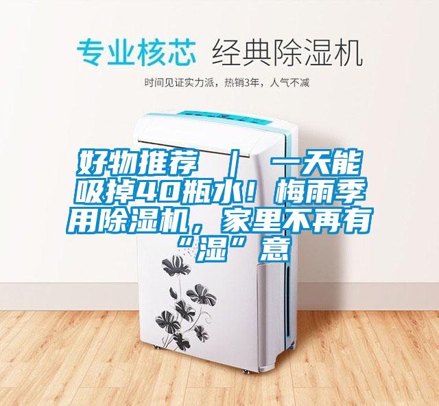 好物推薦 ｜ 一天能吸掉40瓶水！梅雨季用除濕機，家里不再有“濕”意