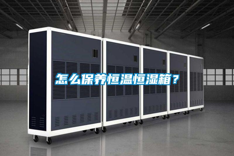 怎么保養恒溫恒濕箱？