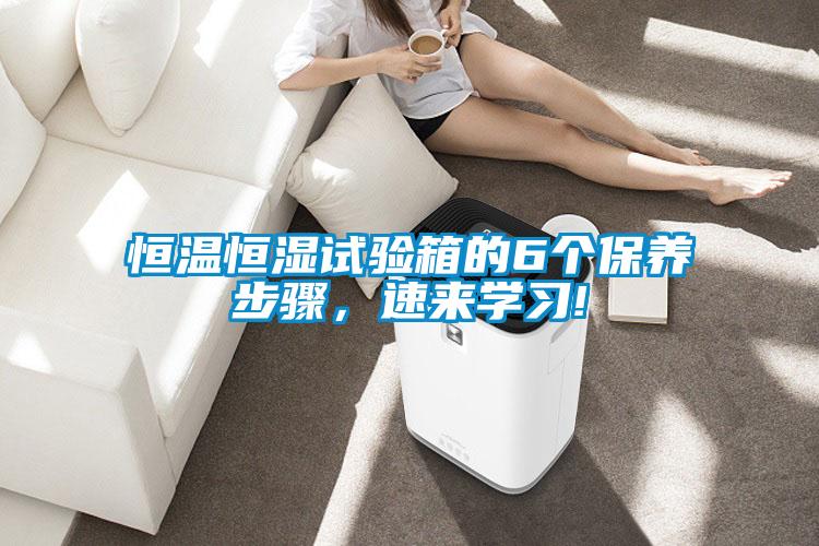 恒溫恒濕試驗箱的6個保養(yǎng)步驟，速來學習!