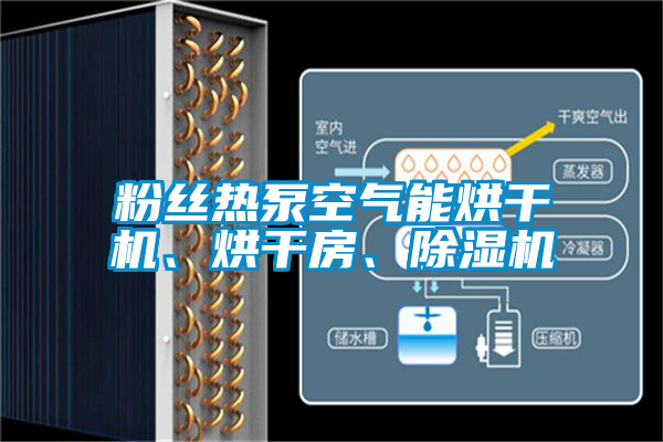 粉絲熱泵空氣能烘干機、烘干房、除濕機