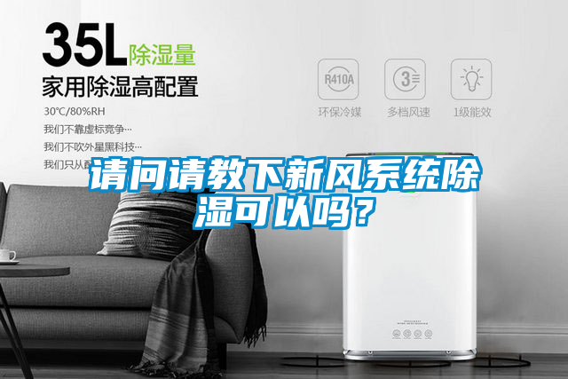 請問請教下新風系統除濕可以嗎？