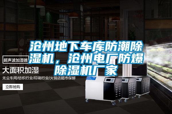 滄州地下車庫防潮除濕機，滄州電廠防爆除濕機廠家