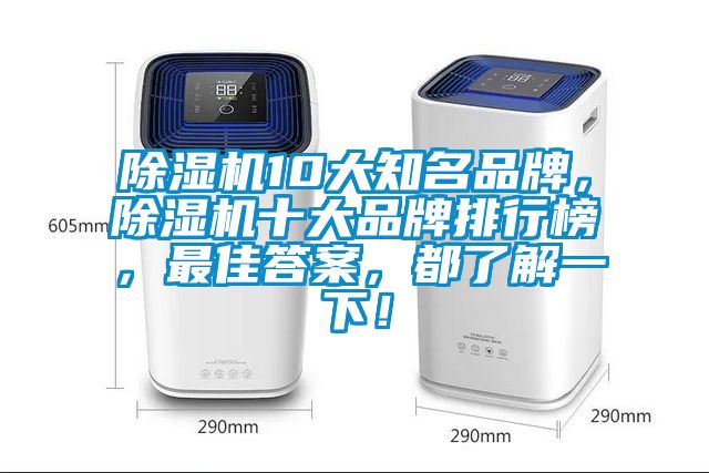 除濕機10大知名品牌，除濕機十大品牌排行榜，最佳答案，都了解一下！