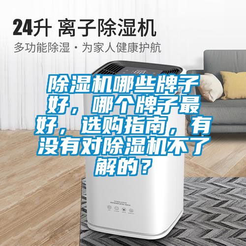 除濕機哪些牌子好，哪個牌子最好，選購指南，有沒有對除濕機不了解的？